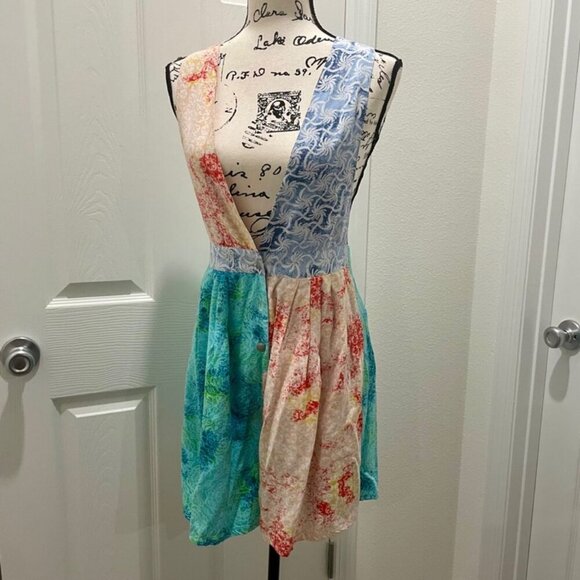 Y2K 90’s NO!JEANS BRAND ROMPER BOHO PATCHWORK SZ S ICONIC RARE AESTHETIC - Picture 9 of 16